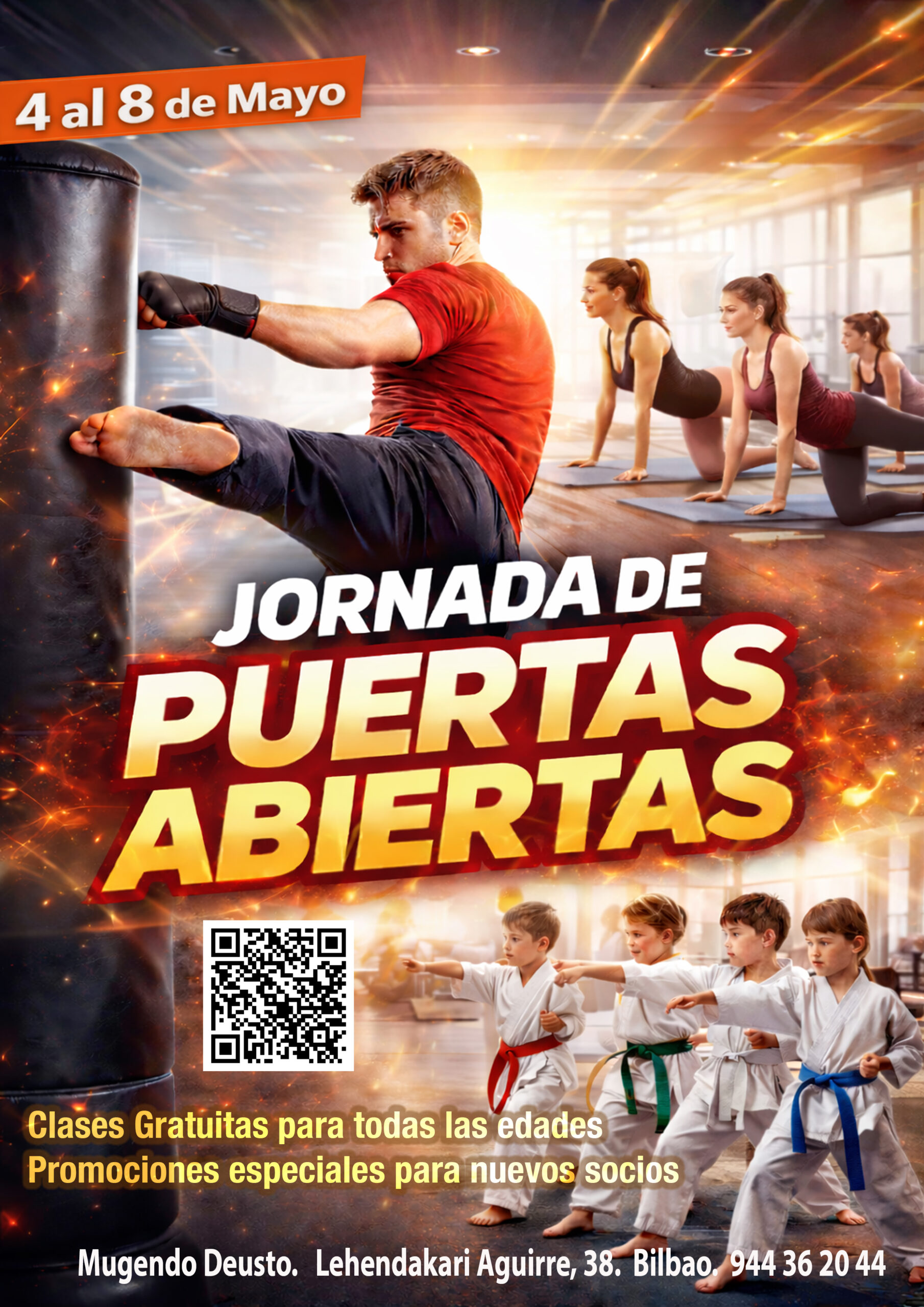 Cartel Puertas Abiertas Mugendo